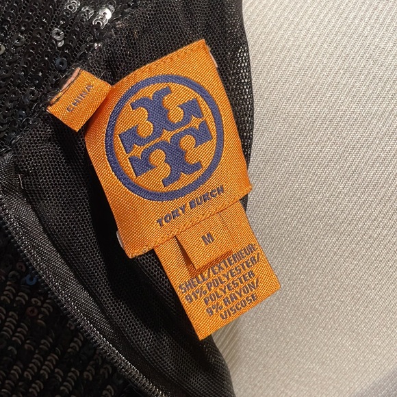 Tory Burch Black Sequin Sparkly Dress - Picture 6 of 7